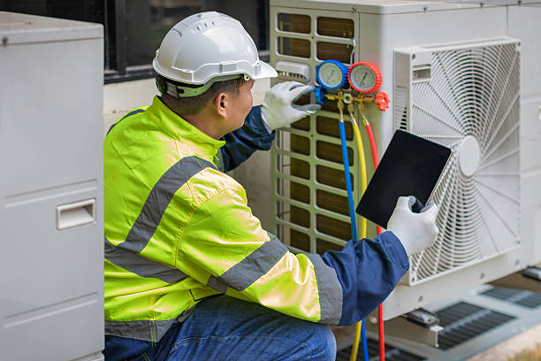 Professional Hvac Maintenance technician working in Troutman, NC